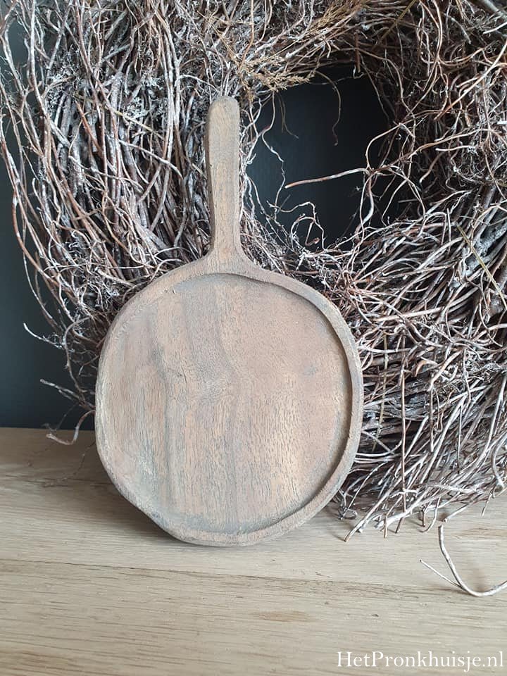 Vergrijsd houten amuseplankje.