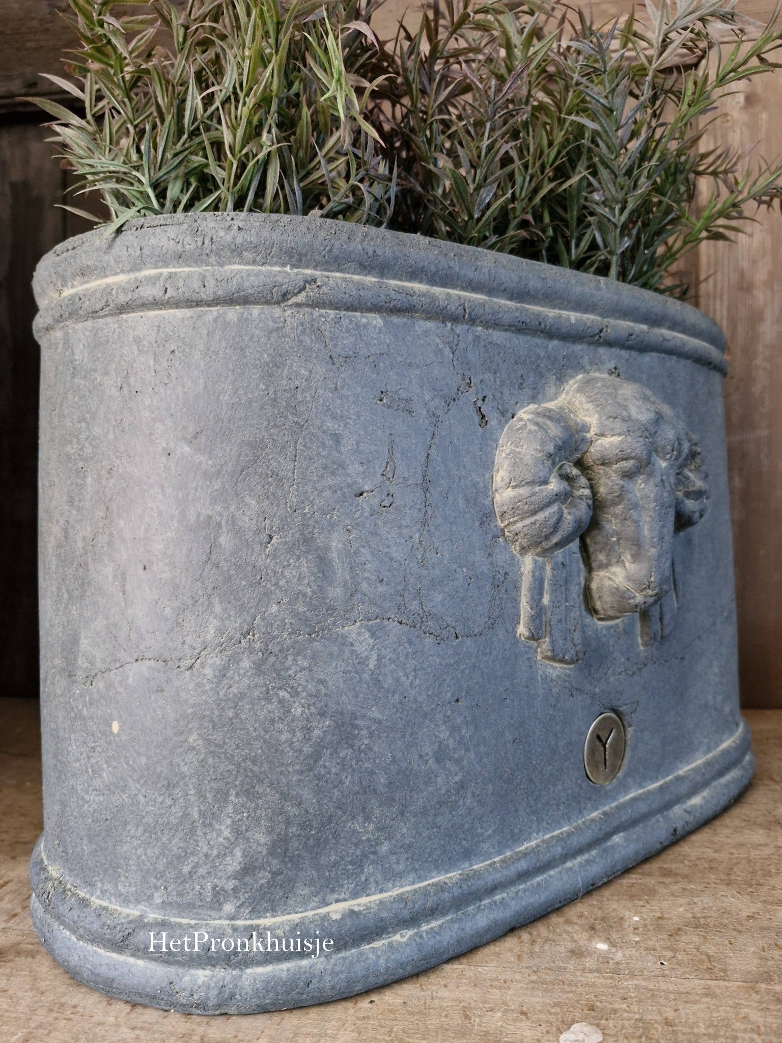 Brynxz ovale bloempot ram. Majestic vintage