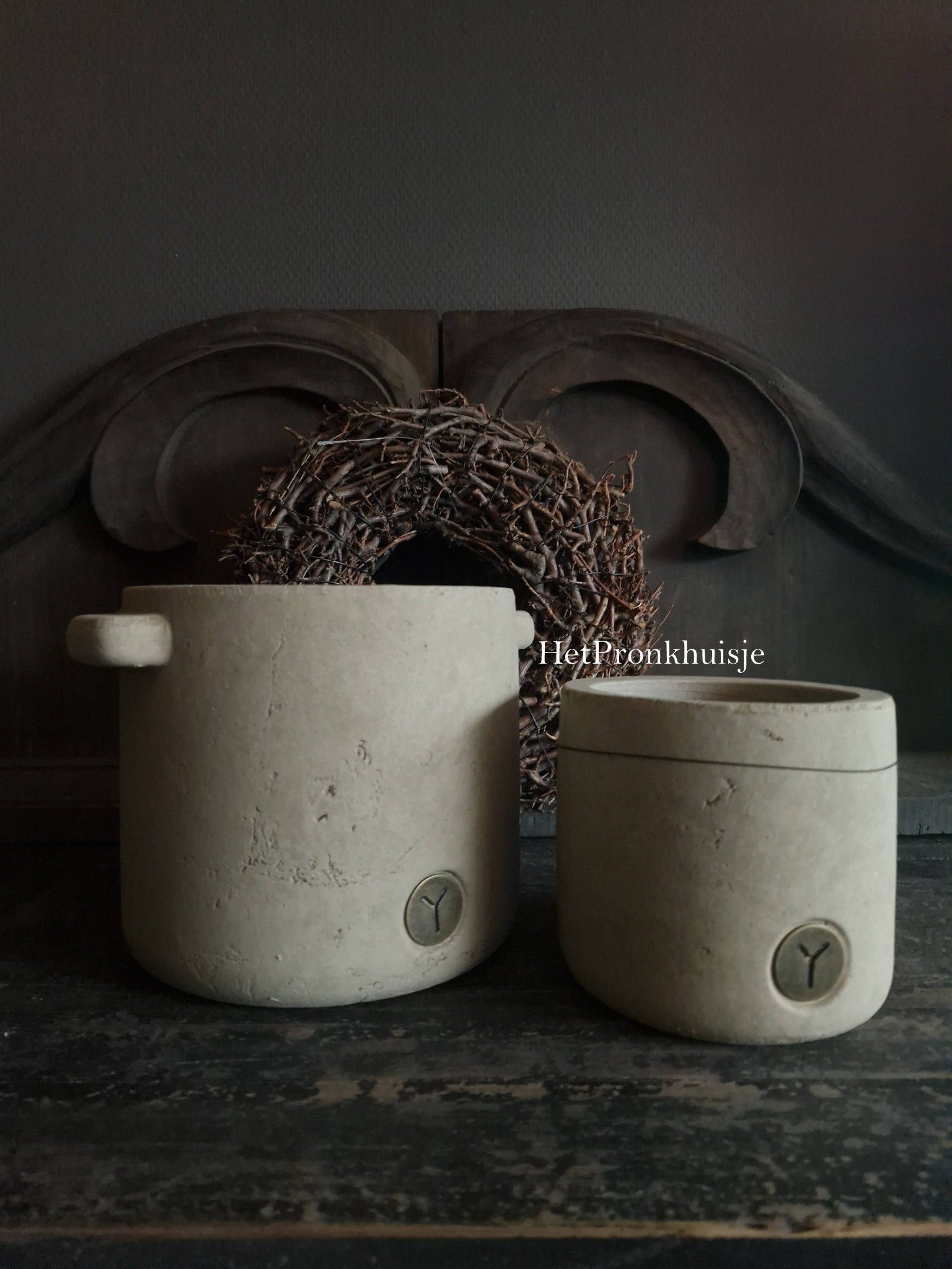 Brynxz. Set 2. Potten. Majestic Taupe