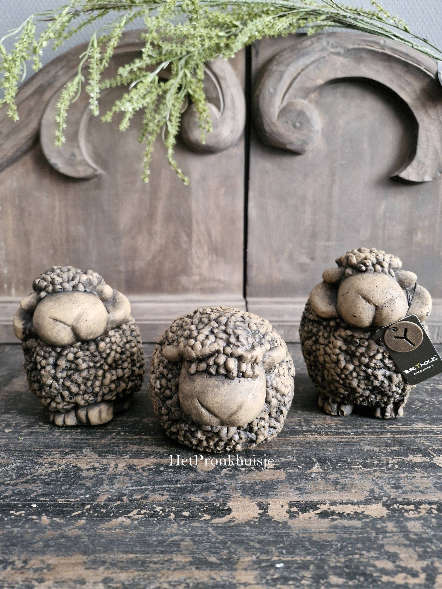 Brynxz. Set van 3 schapen. Majestic Brown