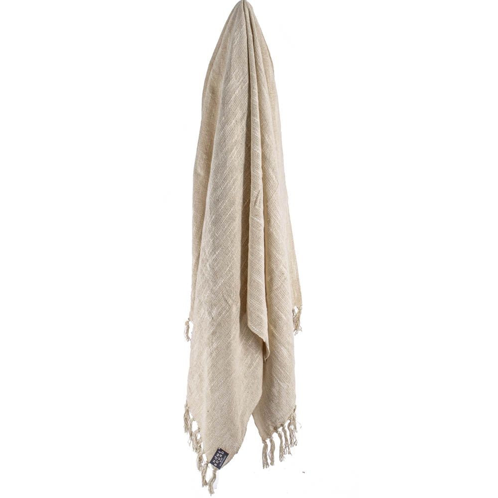 Plaid cosy. 130x160cm. Cream