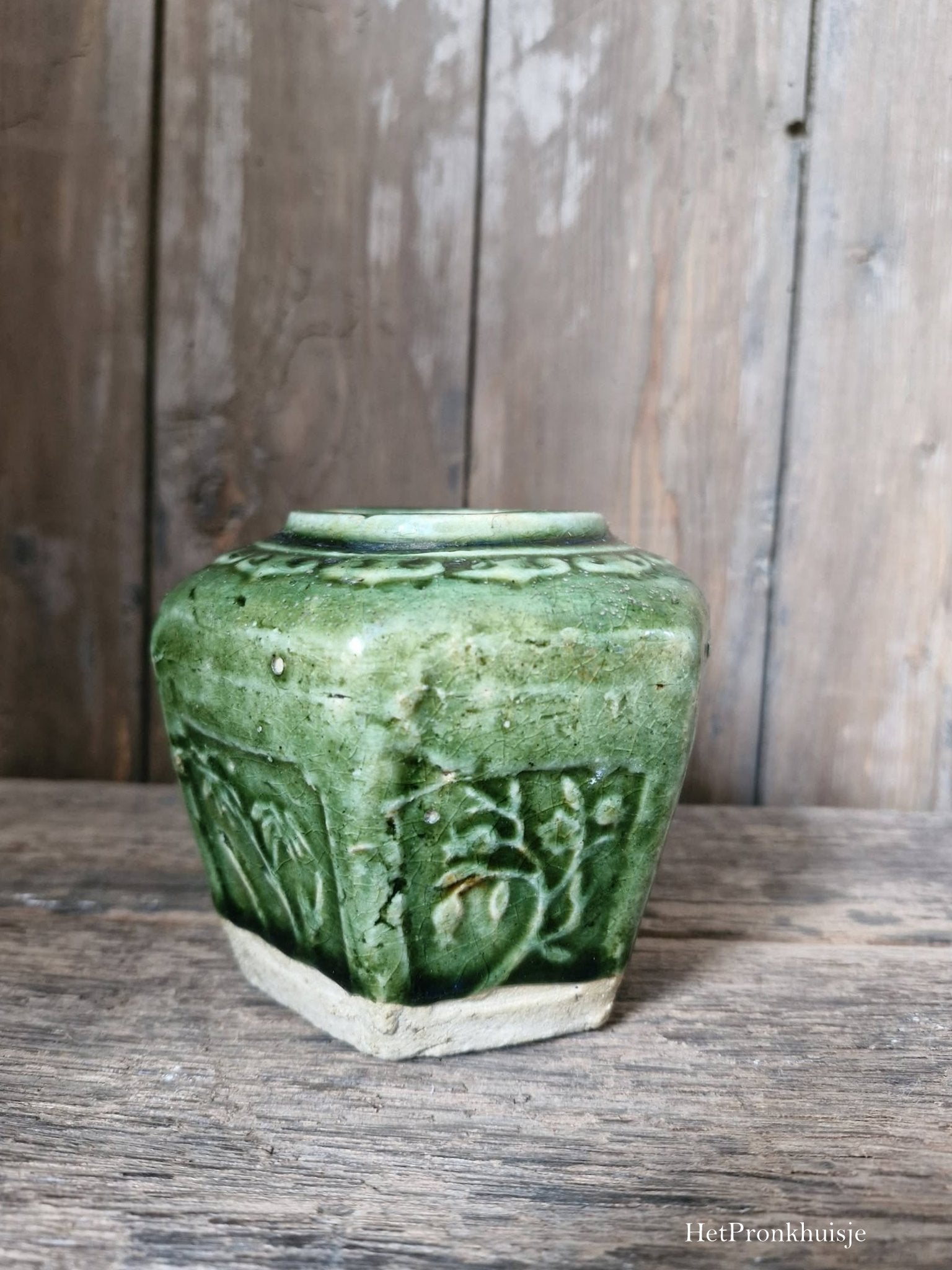 Groene gemberpot