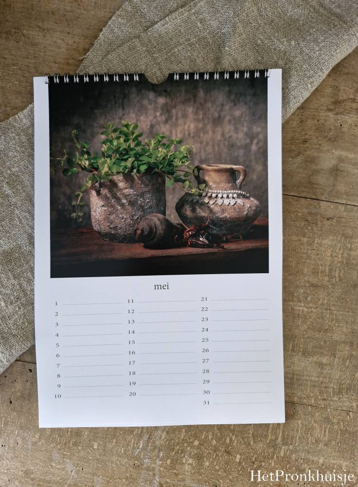 Kalender. Woondecoratie