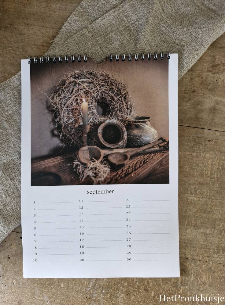 Kalender. Woondecoratie