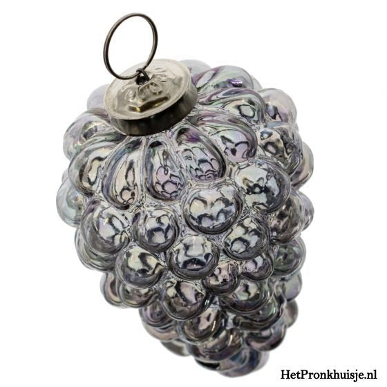 Kerstbal. Bolletjes grijs