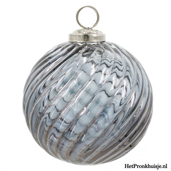 Kerstbal. Grijs. Nr3