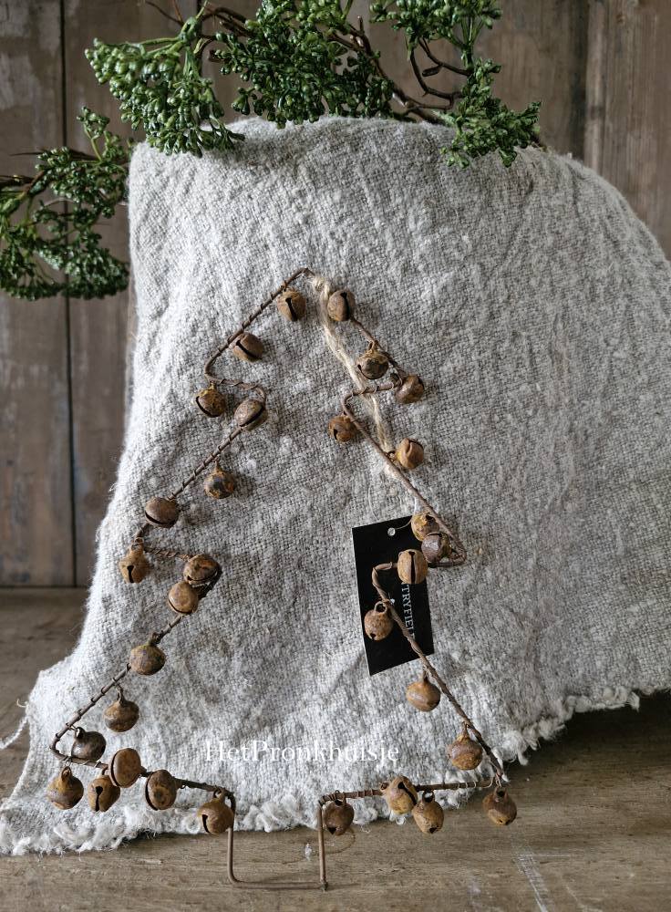 Kerstboom hanger met belletjes. Groot