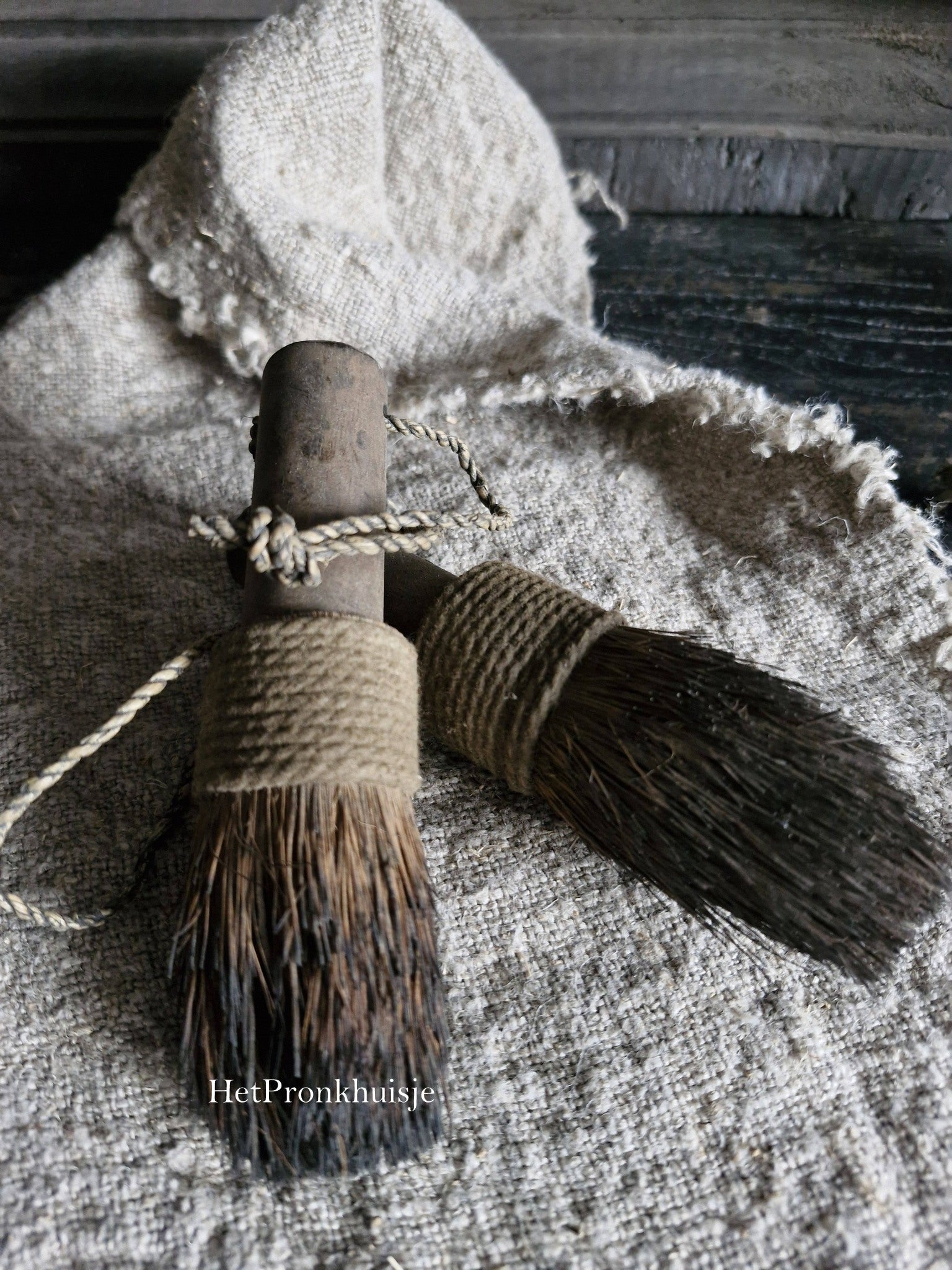 Kleine houten kwast
