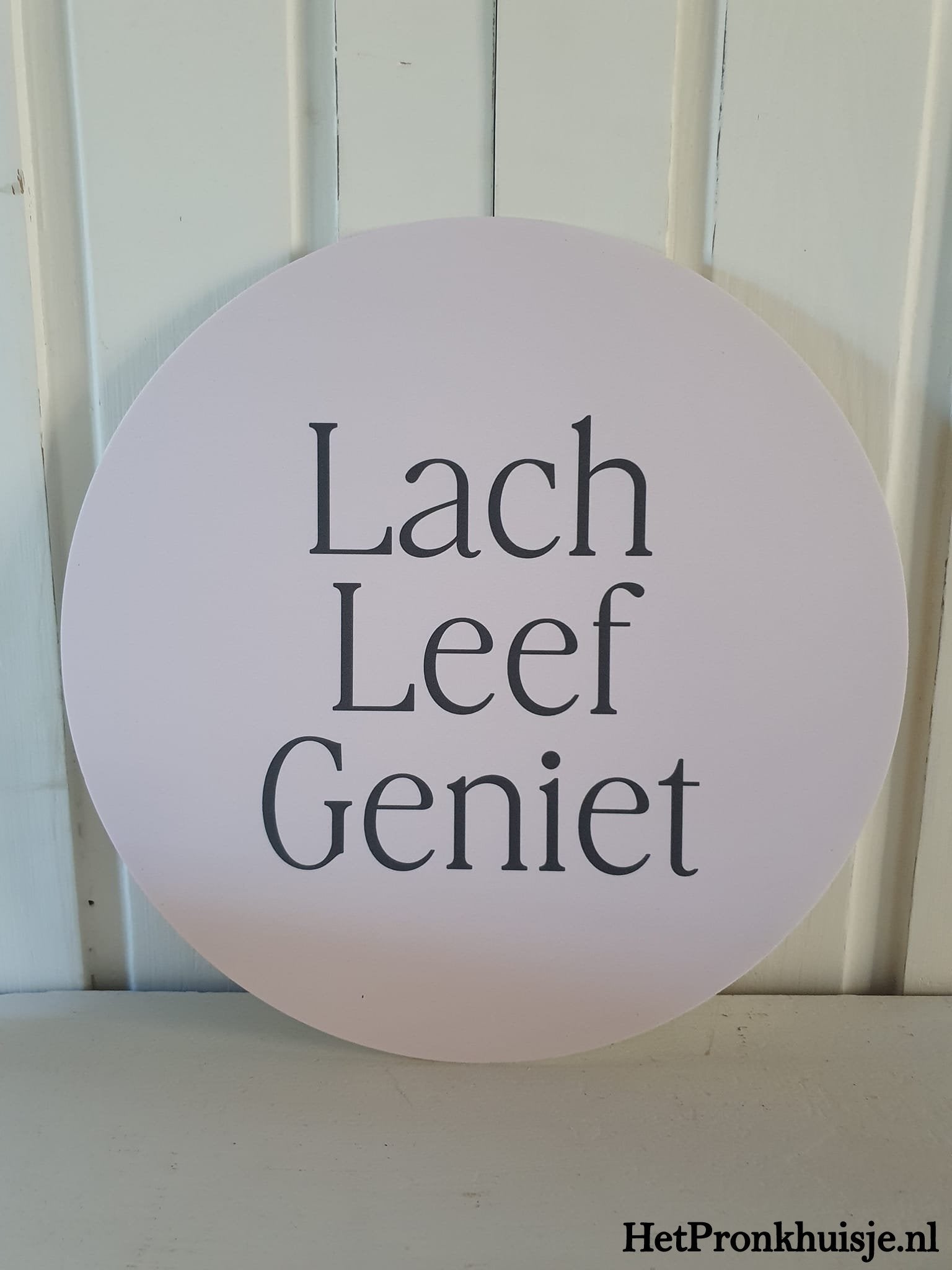 Muurcirkel. Lach. Roze.
