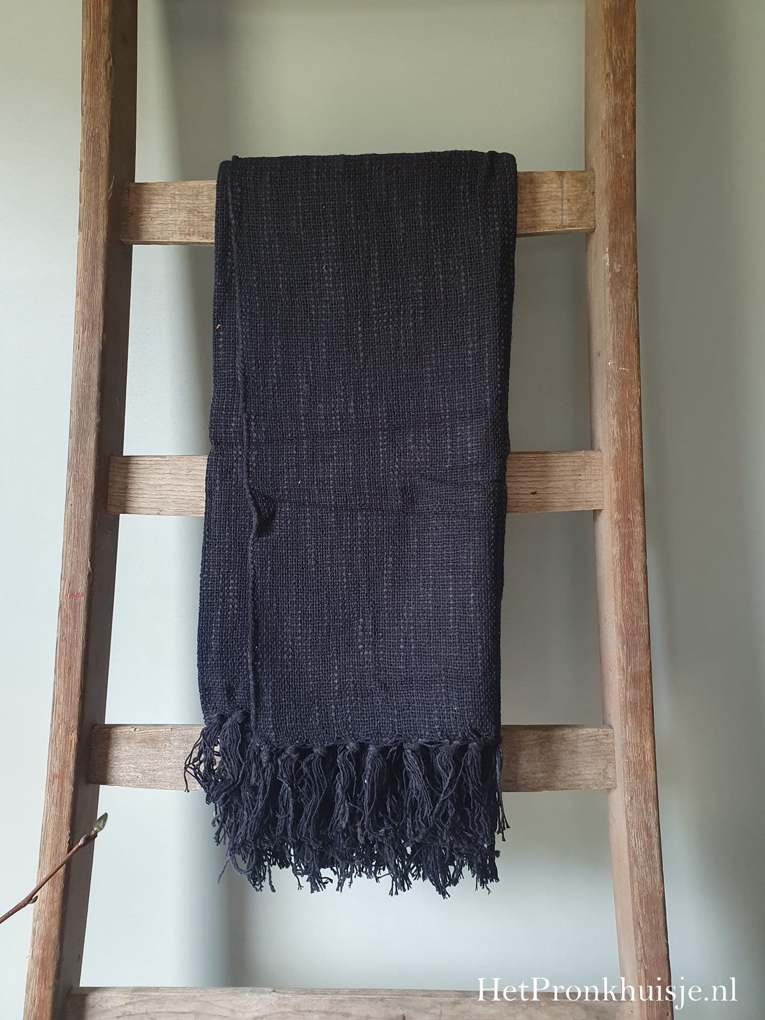 Plaid cosy. 130x160cm. Zwart