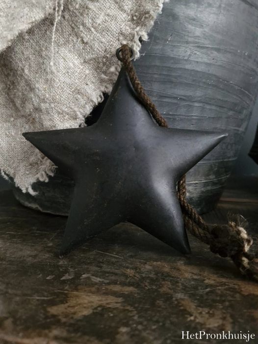 Roest metalen ster. 15cm