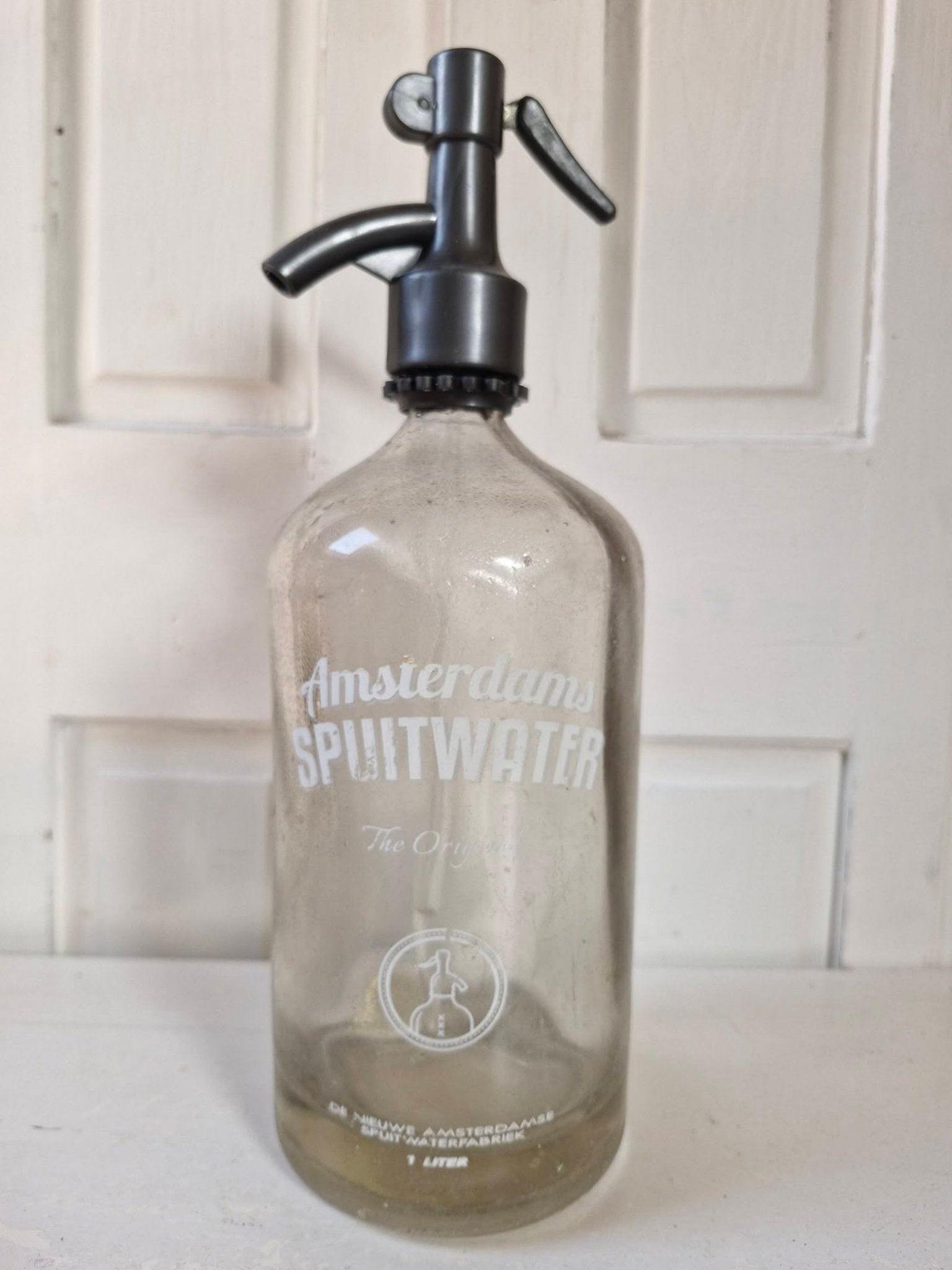 Spuitwater fles. Amsterdams Spuitwater