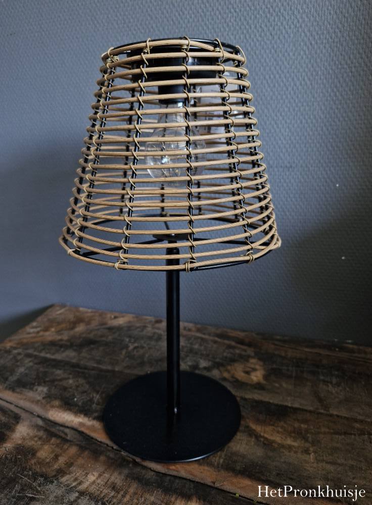 Tafellamp solar LED Hira naturel