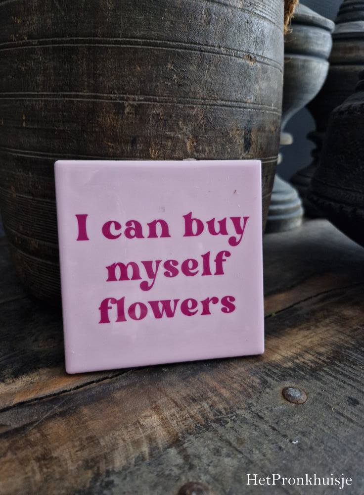 Tegeltje. Flowers