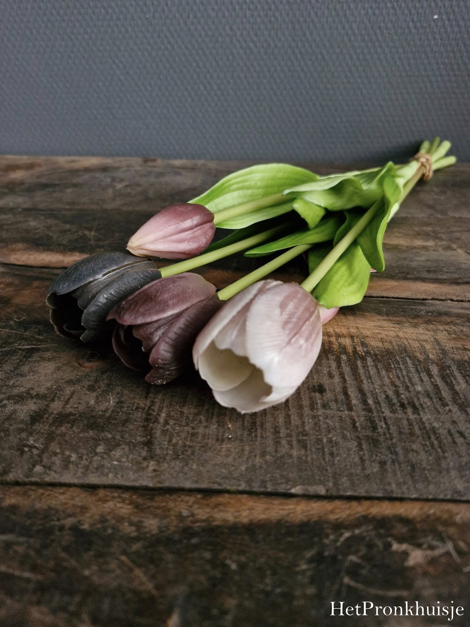 Tulpen. Mix mauve. Bos 5 stelen