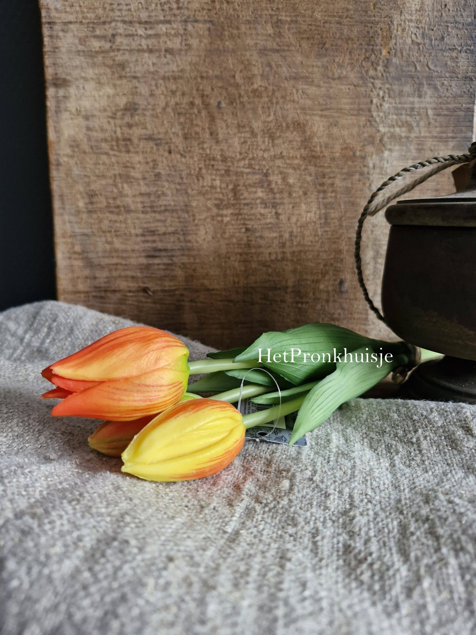 Tulpen. Oranje. 3 Stelen