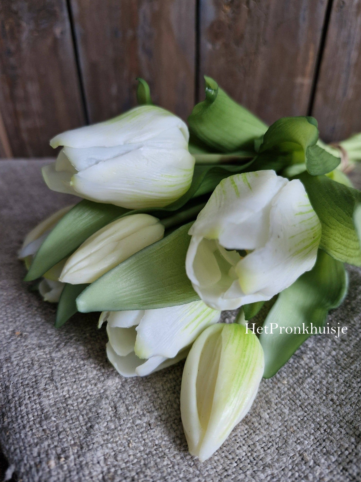 Tulpen. Wit. 7 Stelen