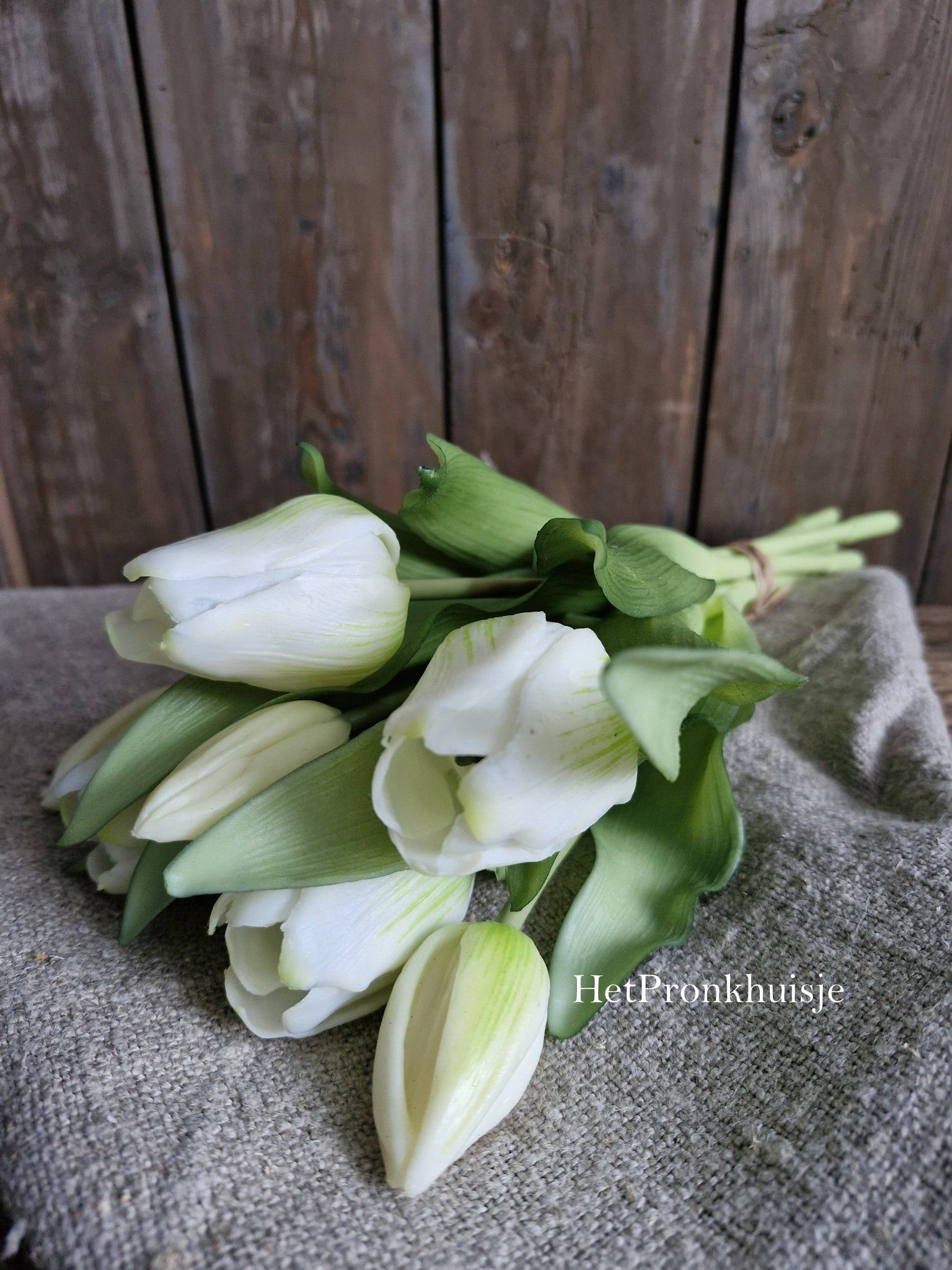 Tulpen. Wit. 7 Stelen