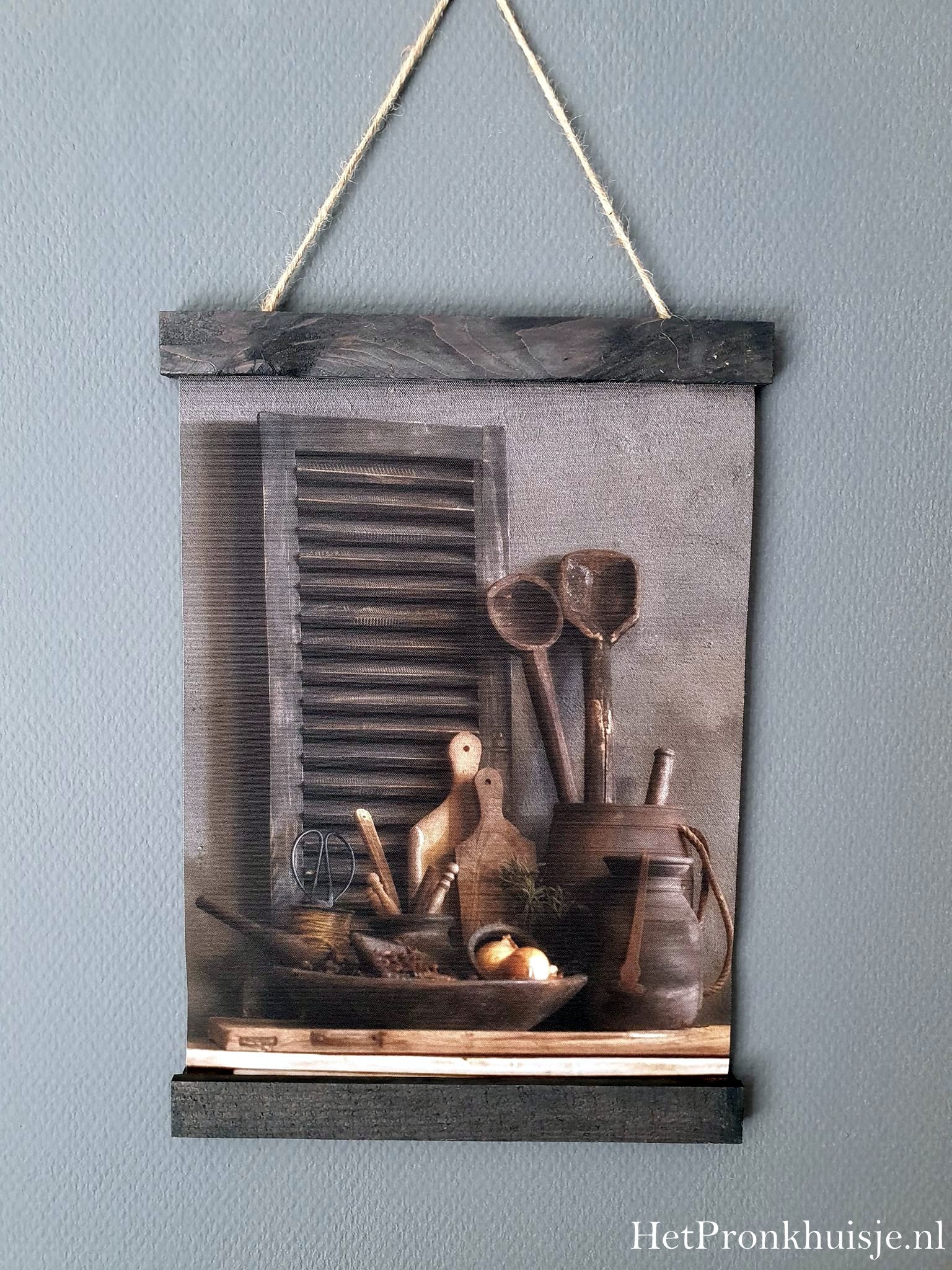 Wanddoek. Keukengerei. Nr1
