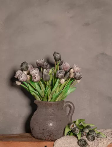 Wanddoek. Tulpen in kruik. Nr 2