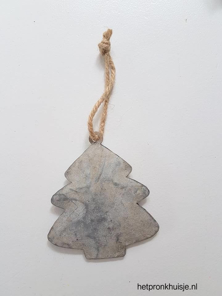 Zinken kerstboom aan robuust touw