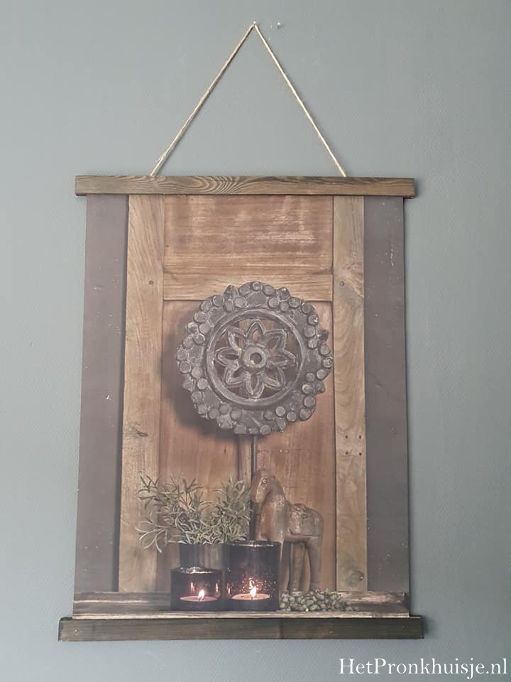 Wanddoek. Ornament voor luik