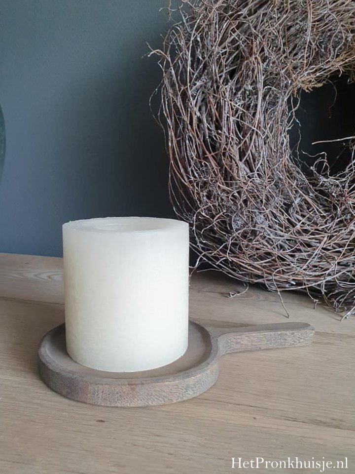 Vergrijsd houten onderzetter