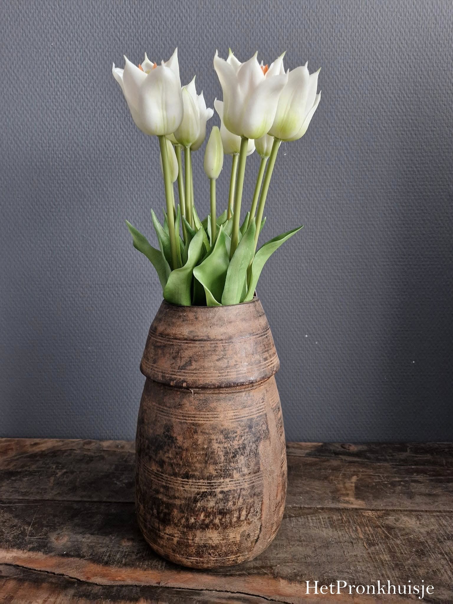 Bos tulpen. Wit. 5 stelen