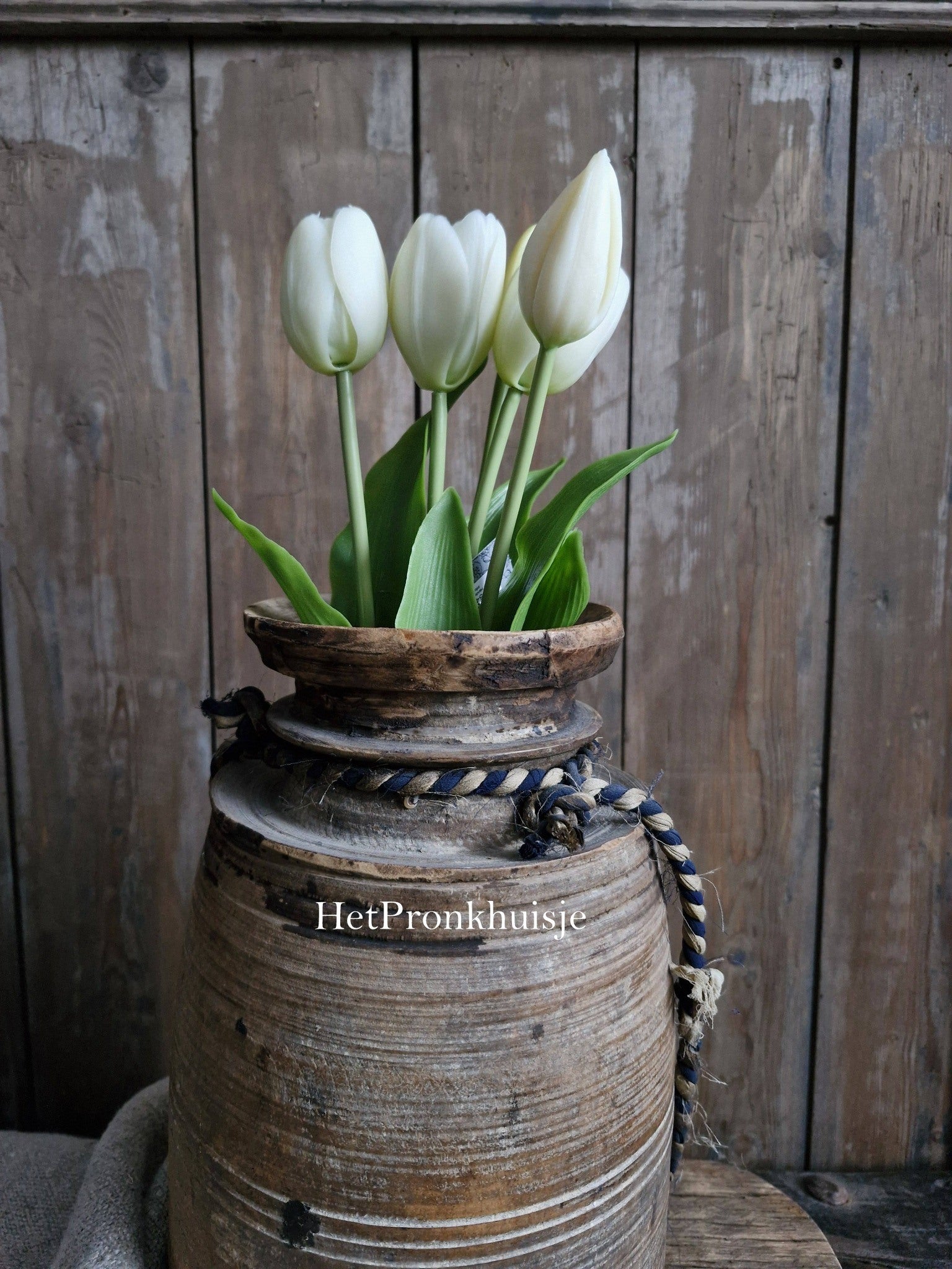 Bos tulpen. Wit. 5 stelen