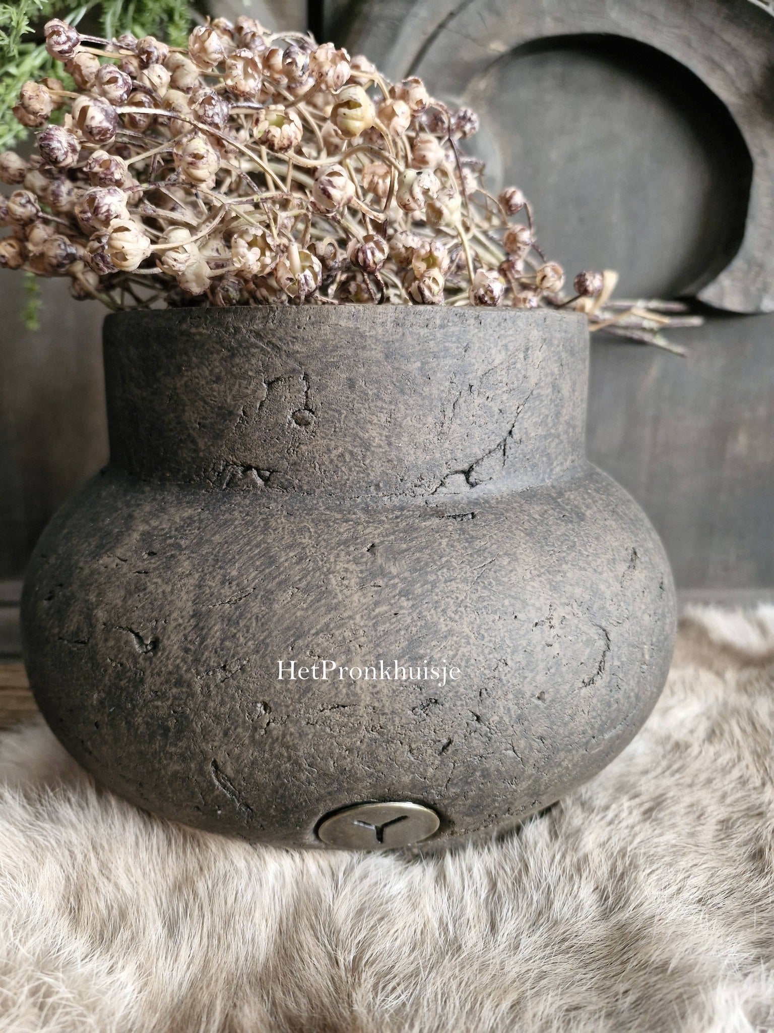 Brynxz Bloempot Majestic Brown. M