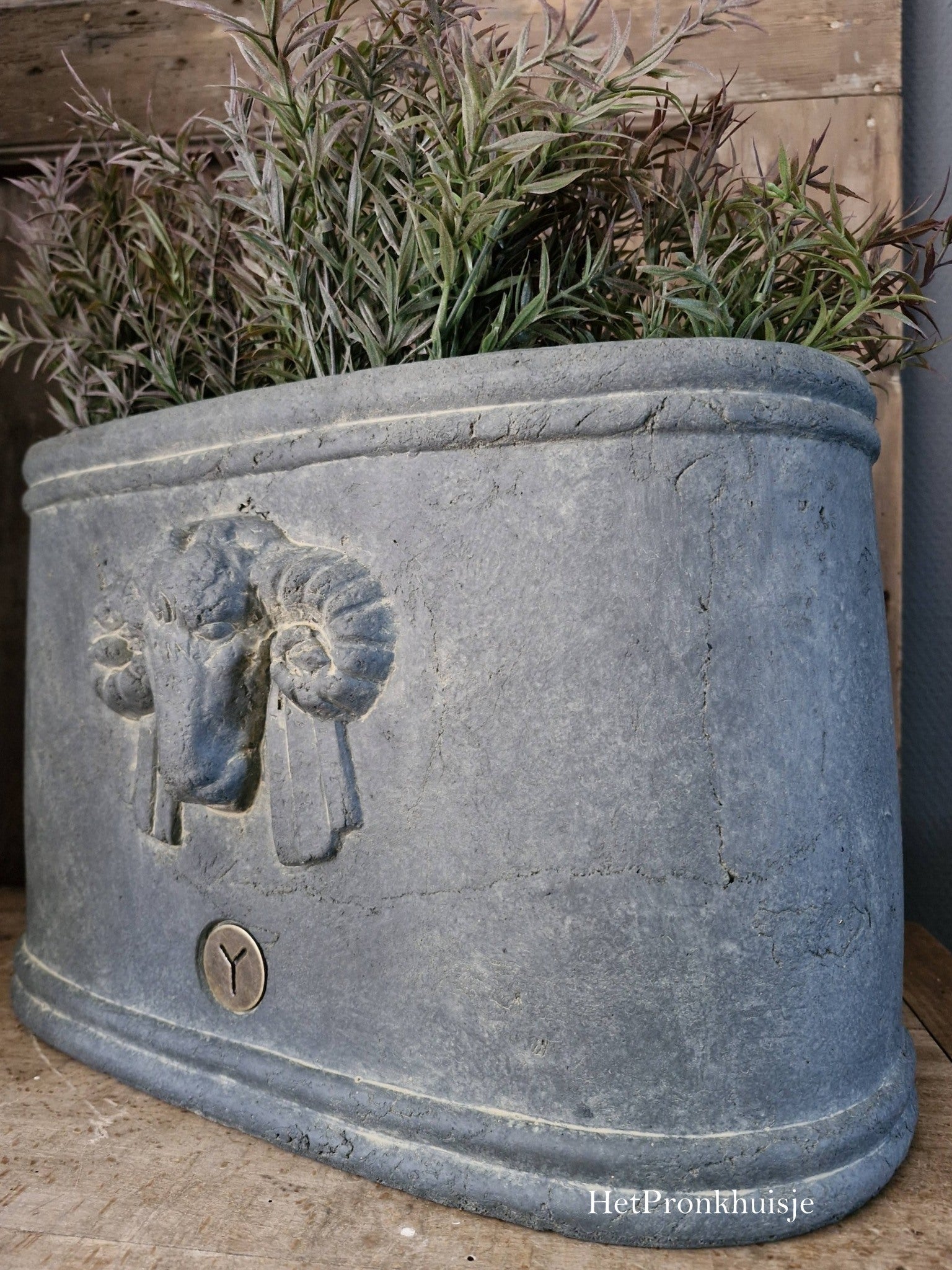 Brynxz ovale bloempot ram. Majestic vintage