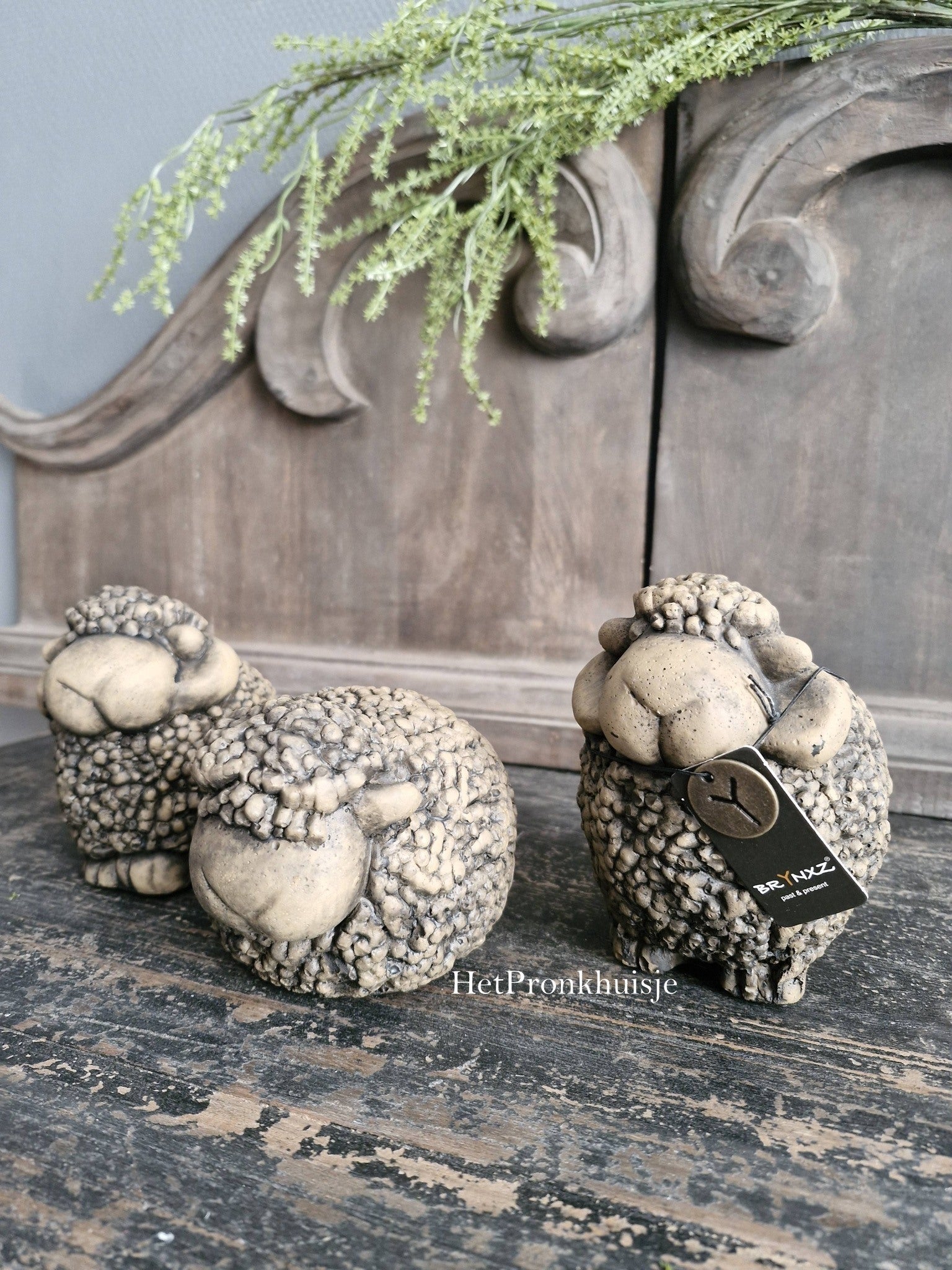 Brynxz. Set van 3 schapen. Majestic Brown