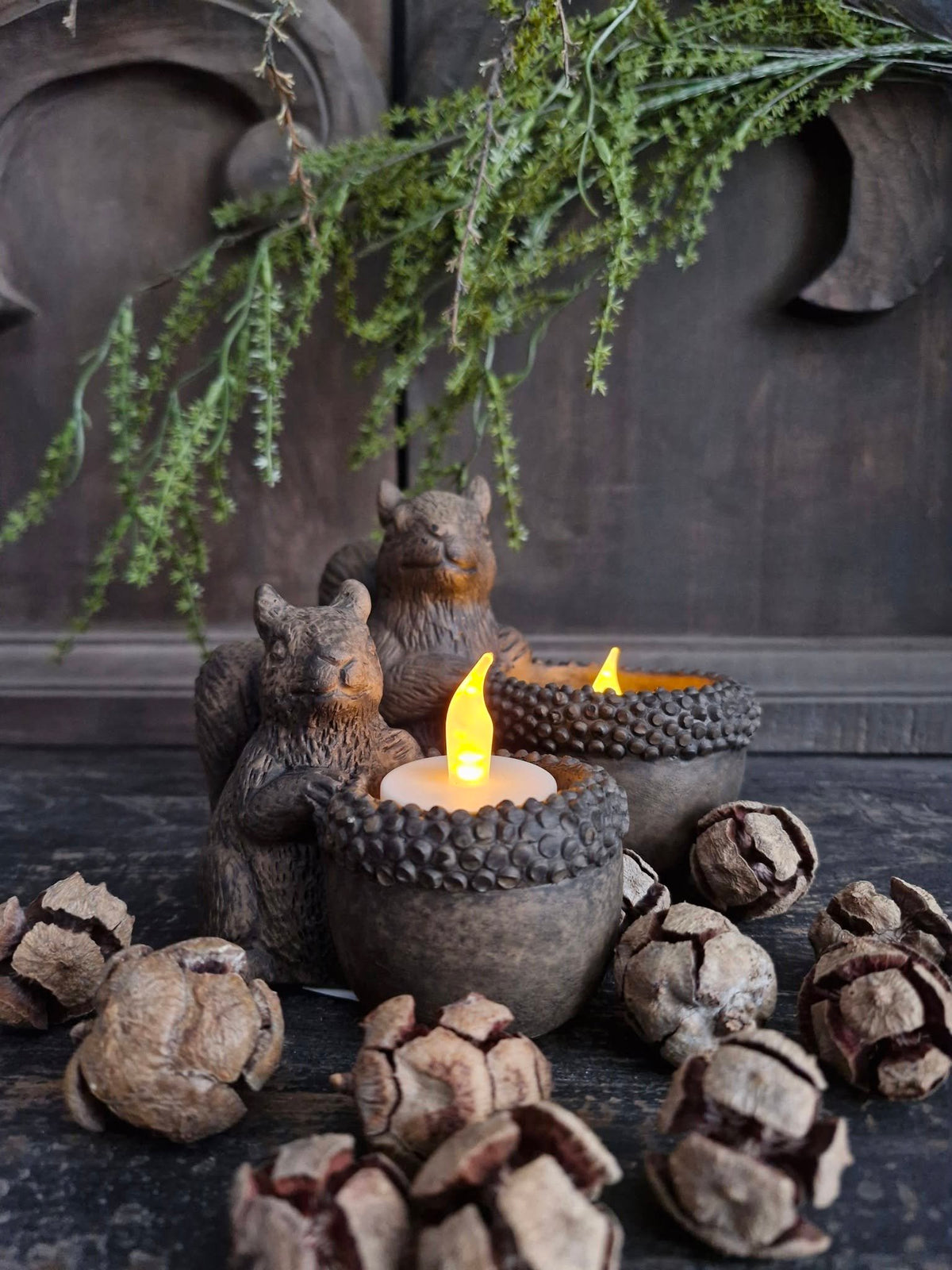Brynxz. Tealight squirrel. Majestic Brown