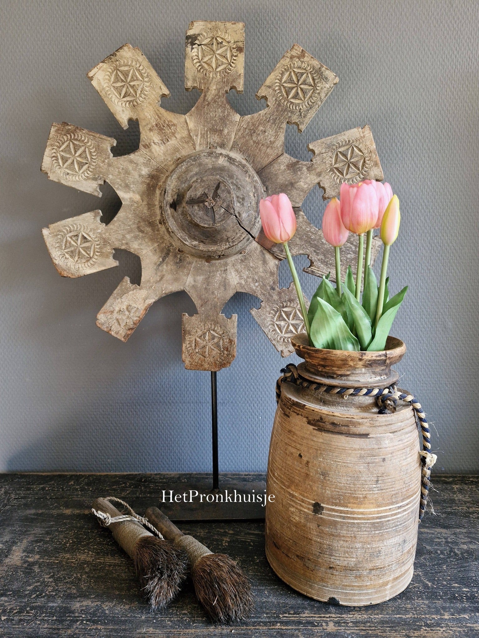Countryfield. Kunst tulpen roze