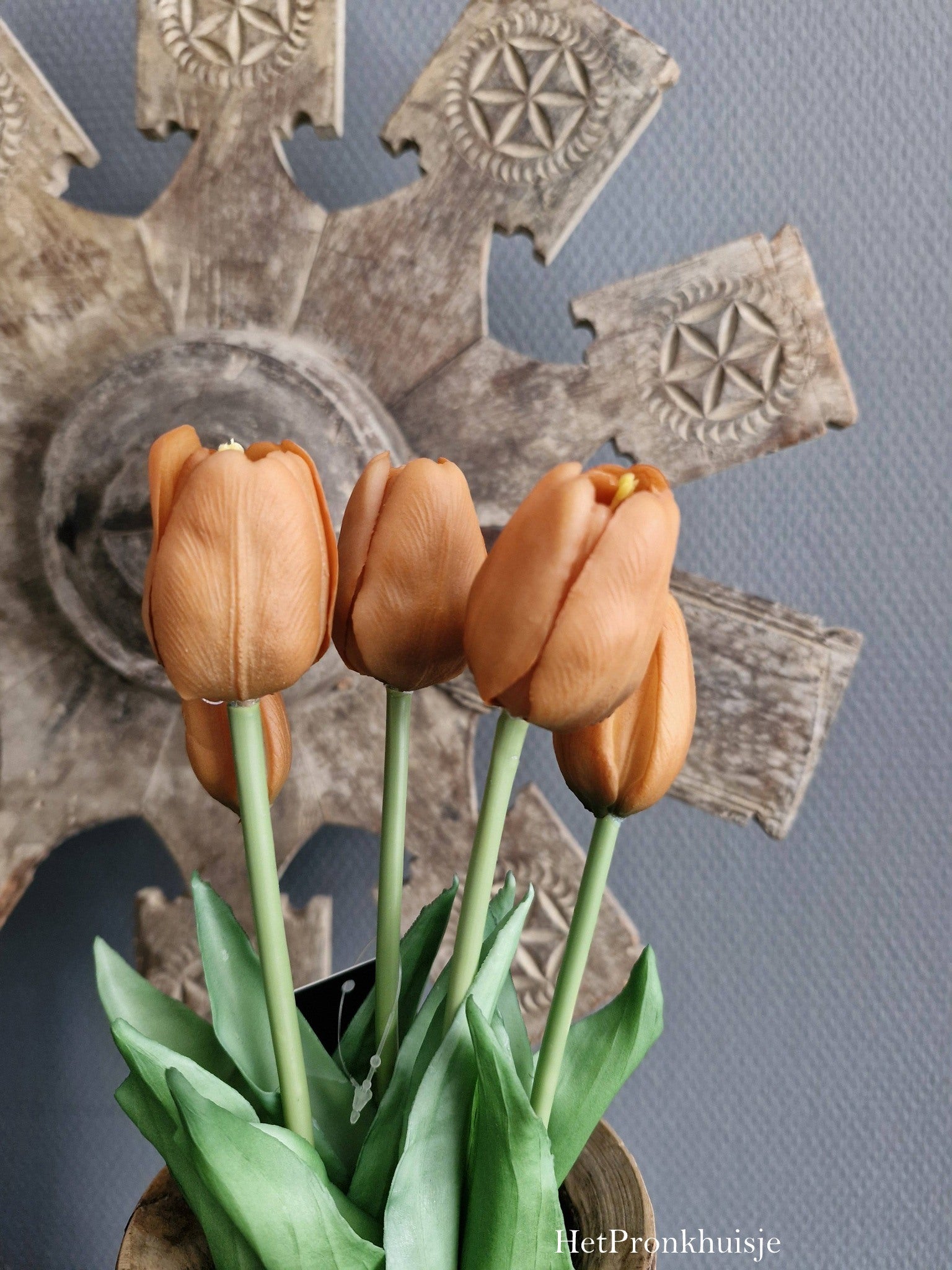 Countryfield. Kunst tulpen. Oranje