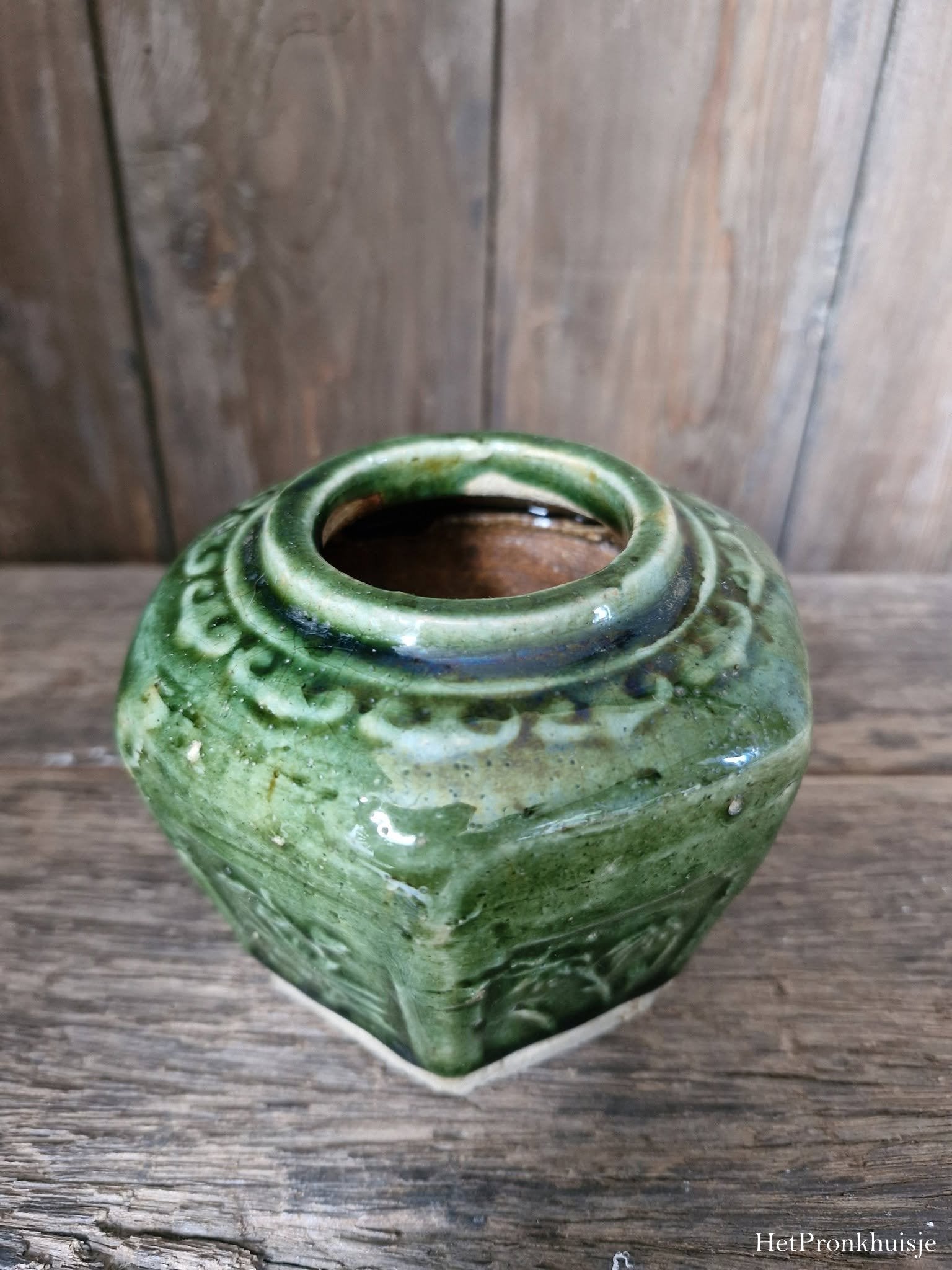 Groene gemberpot