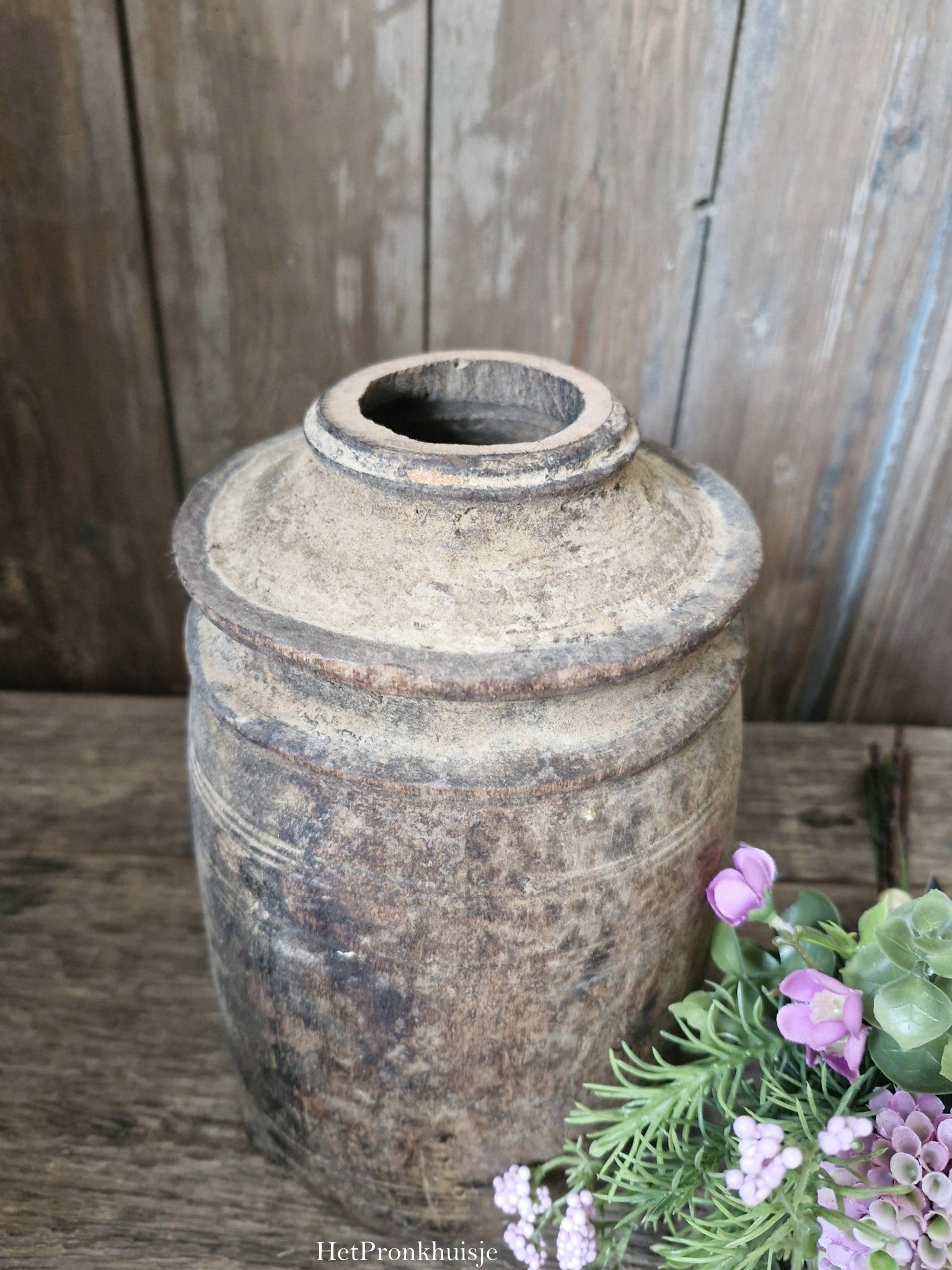 Houten kruikje