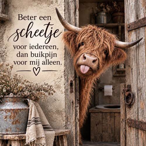Houten bord. 30x30cm. Scheetje