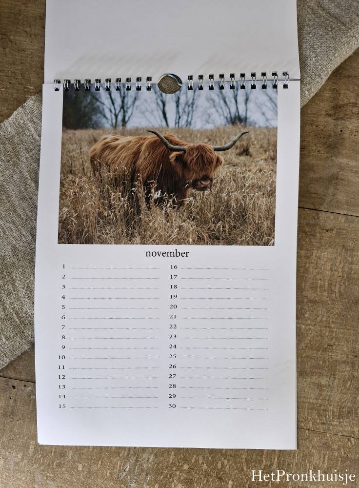 Kalender. Hooglander