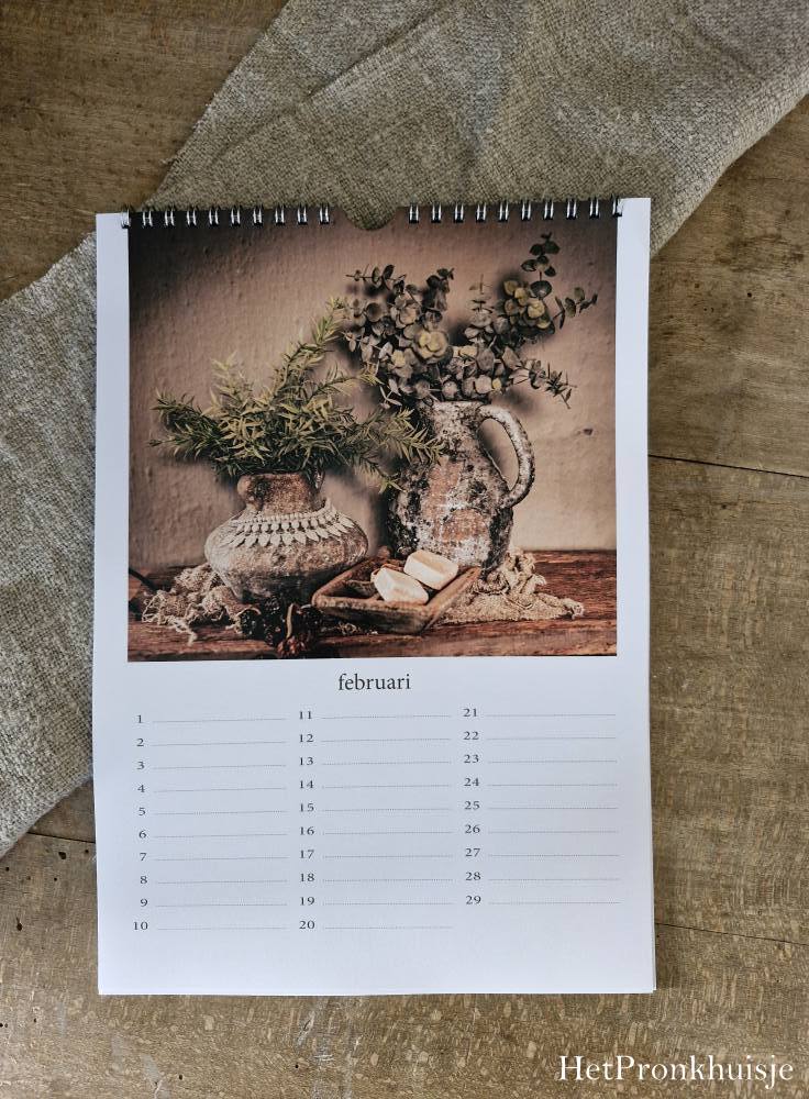 Kalender. Woondecoratie