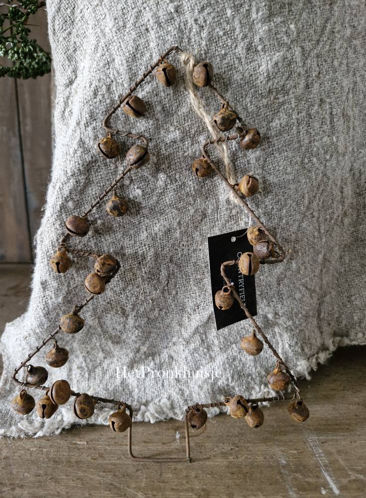 Kerstboom hanger met belletjes. Groot