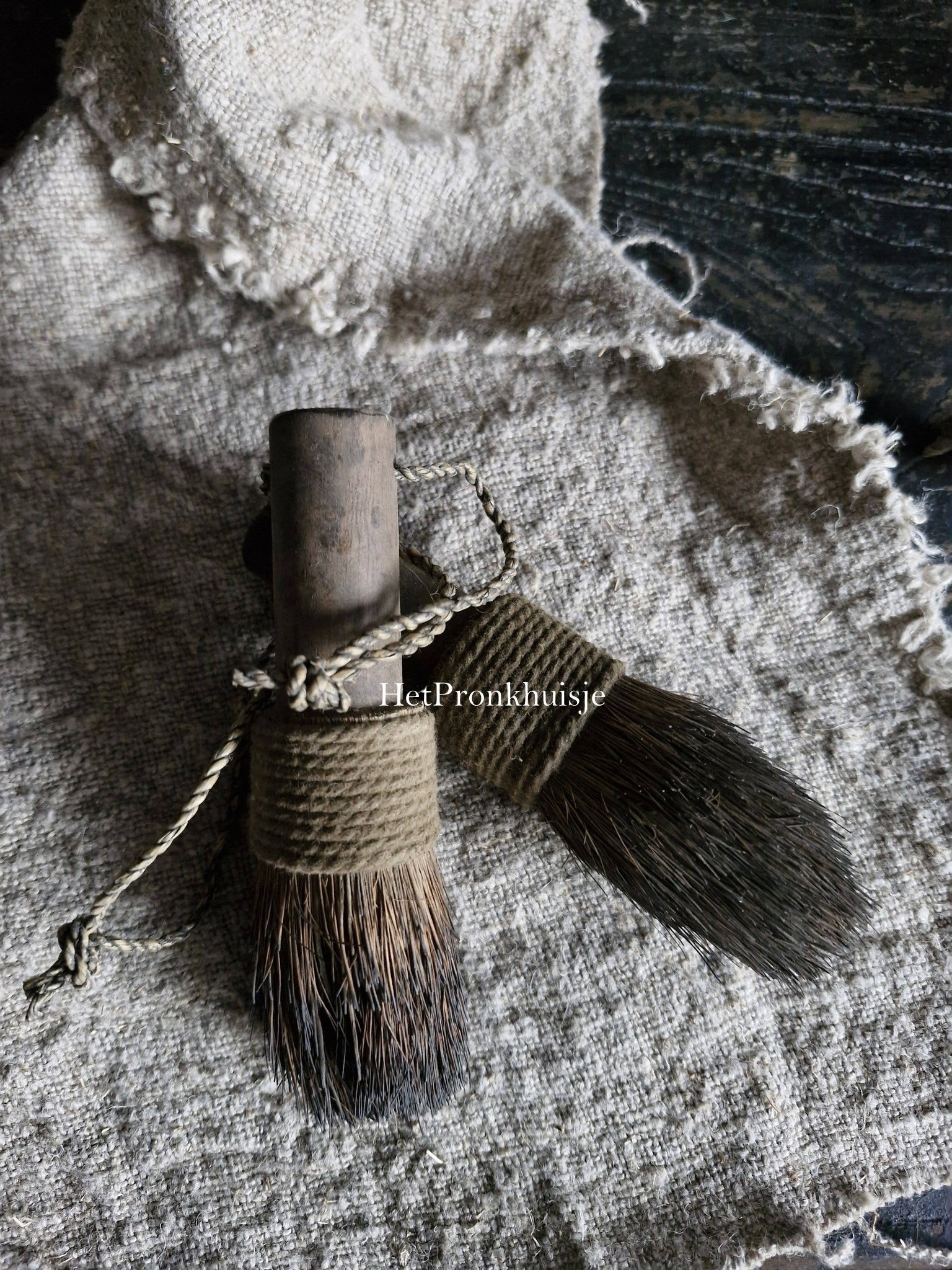 Kleine houten kwast