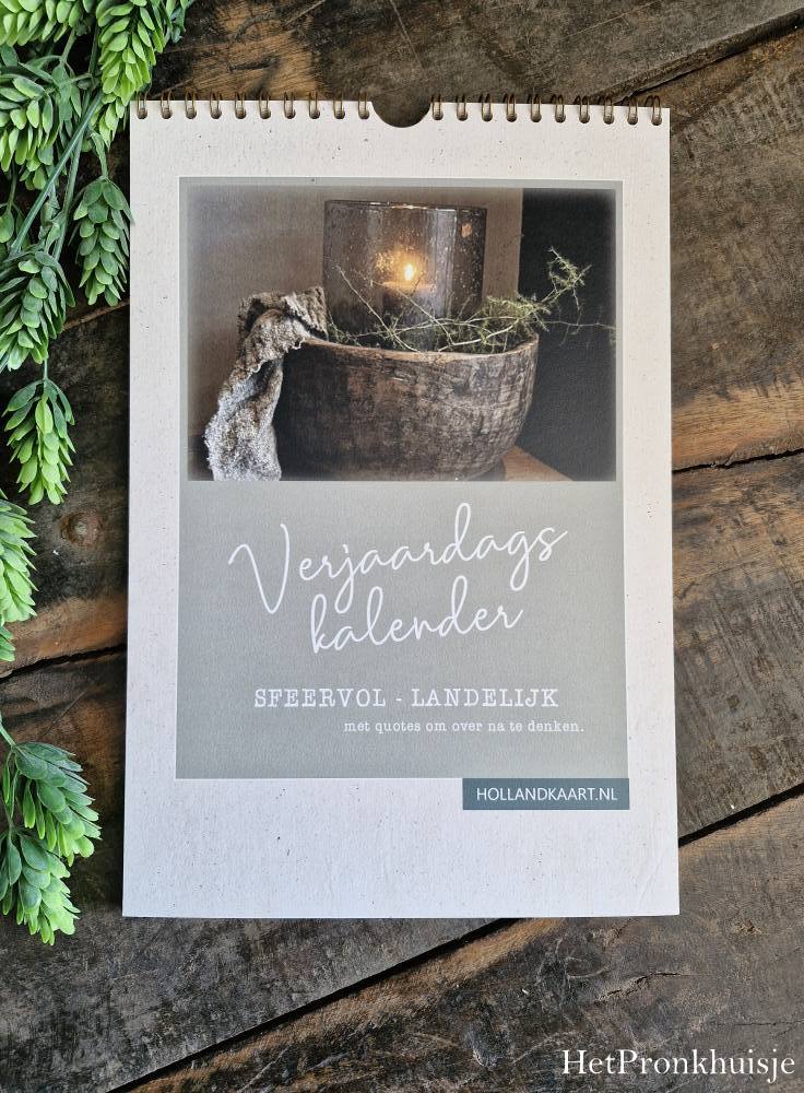 Landelijke kalender. Groen