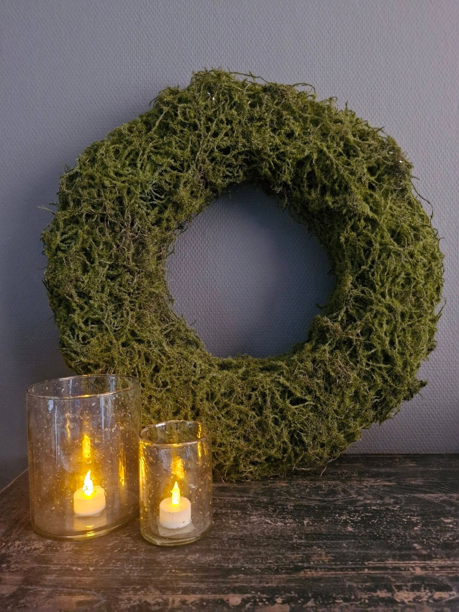 Landelijke kunst mos krans. Groot