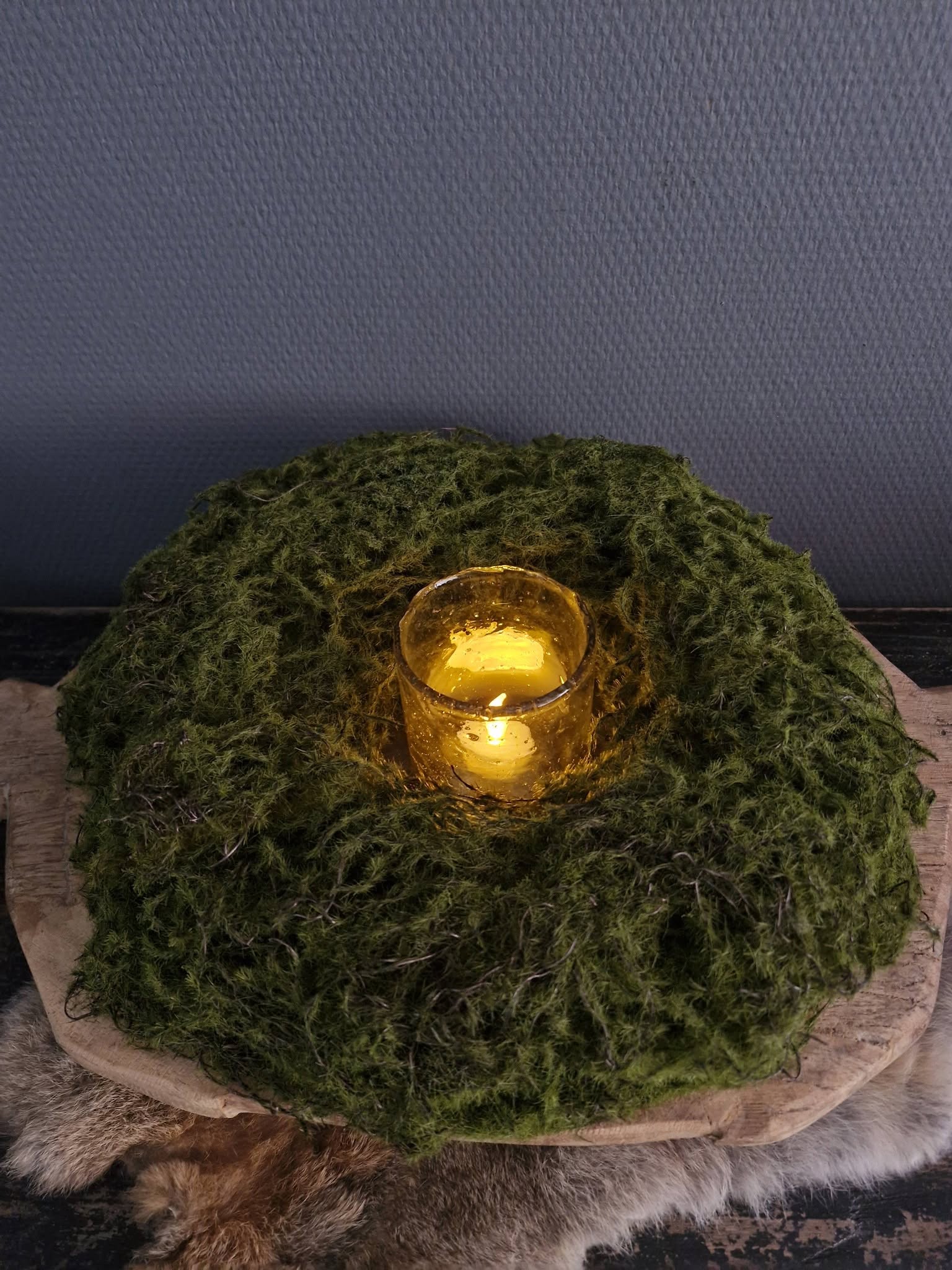 Landelijke kunst mos krans. Klein