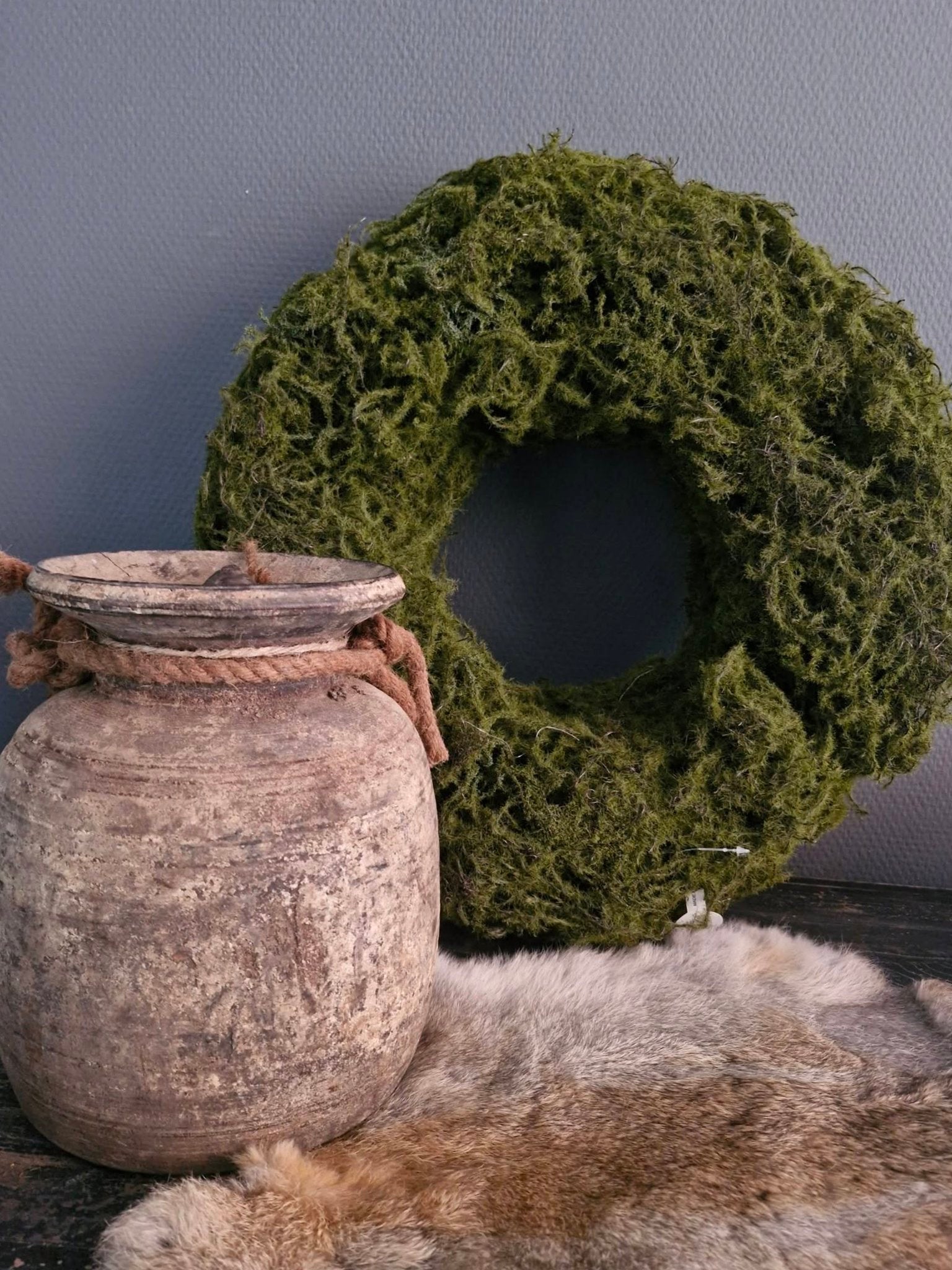 Landelijke kunst mos krans. Middel
