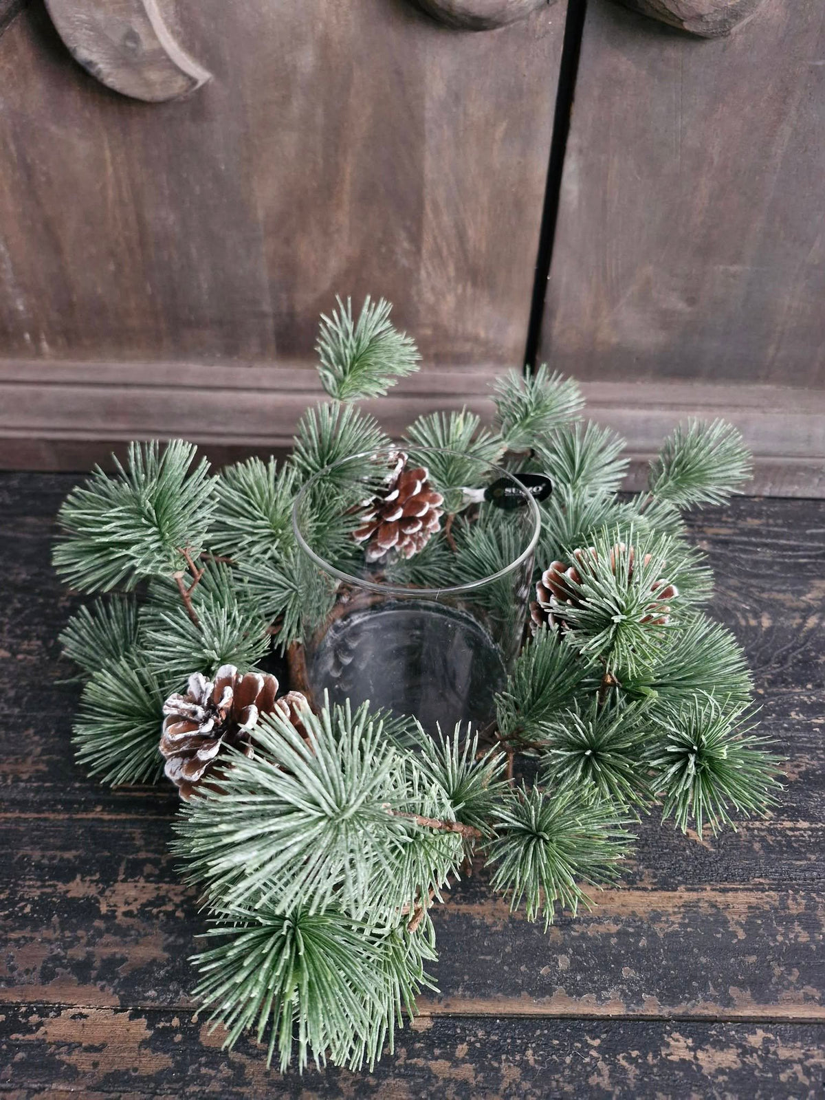 Larix Windlichtkrans Dennenappel Middel