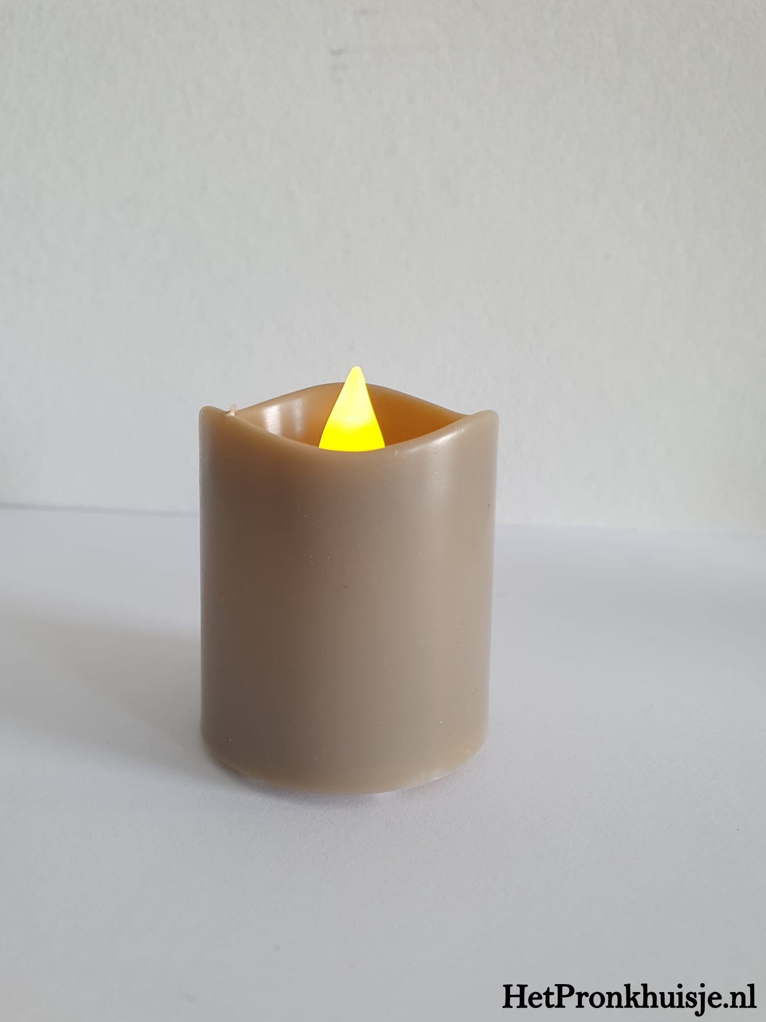 Led waxinelichtje. XL Taupe