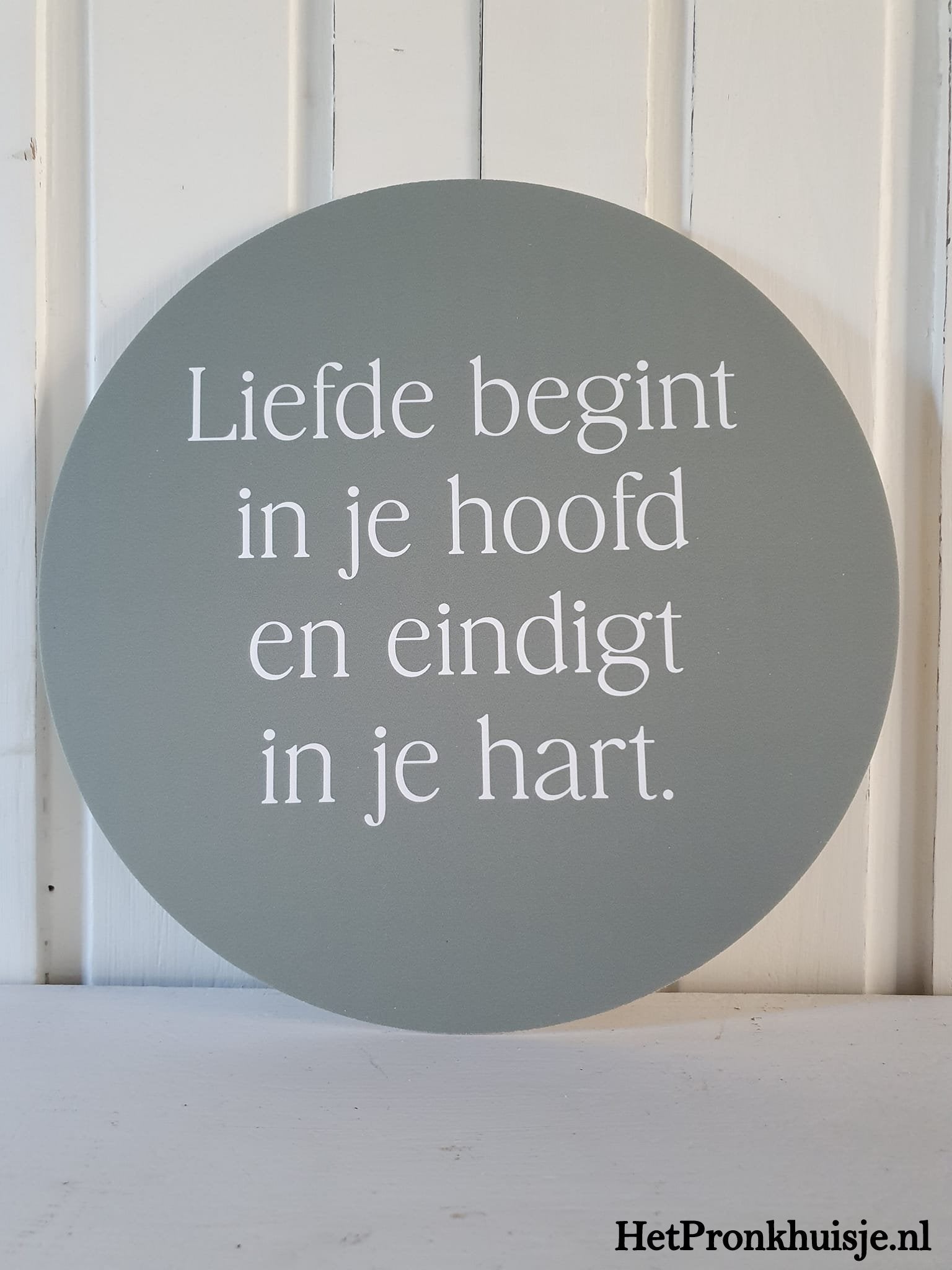 Muurcirkel. Liefde. Groen.