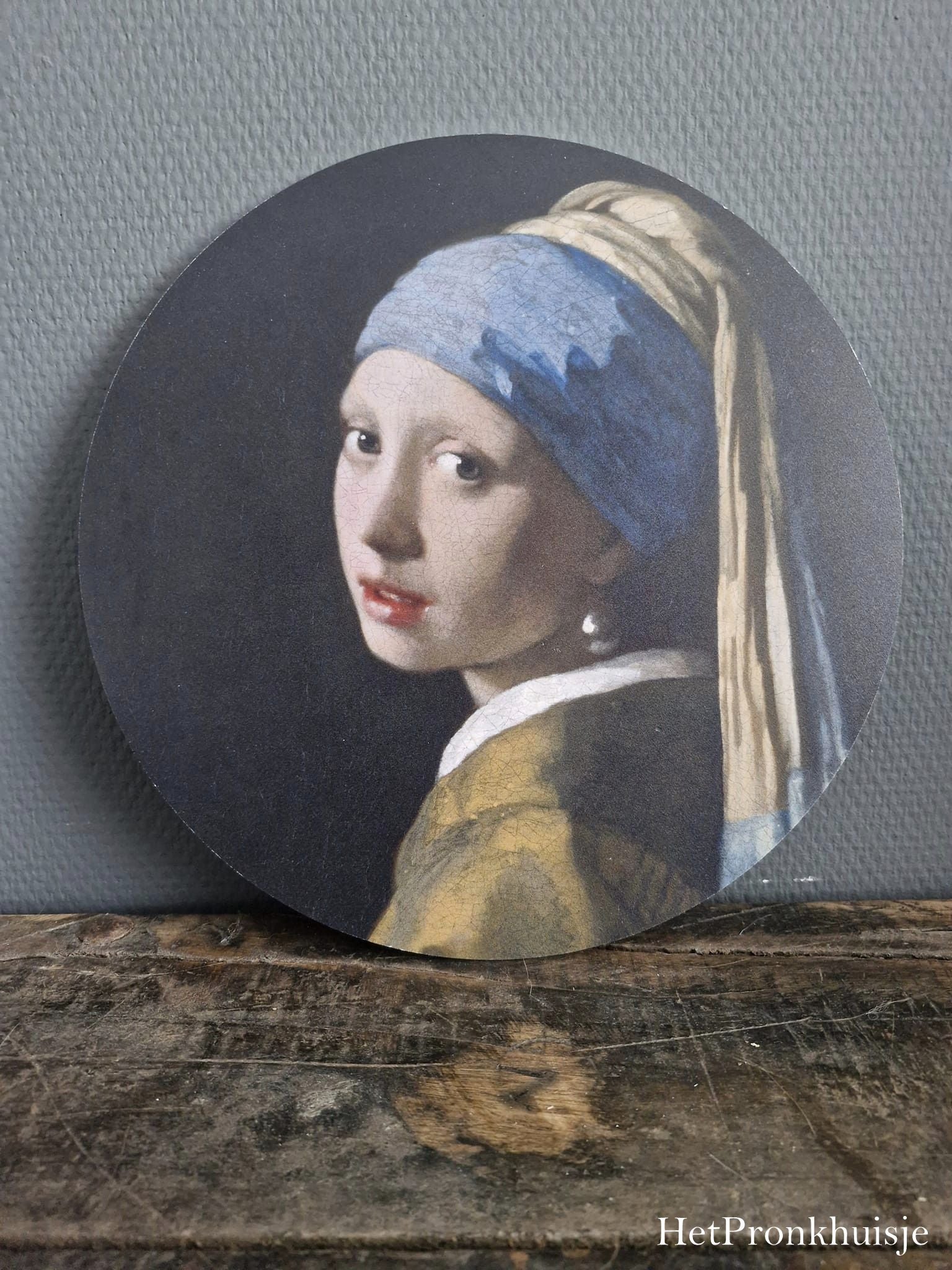 Muurcirkel. Meisje met de parel